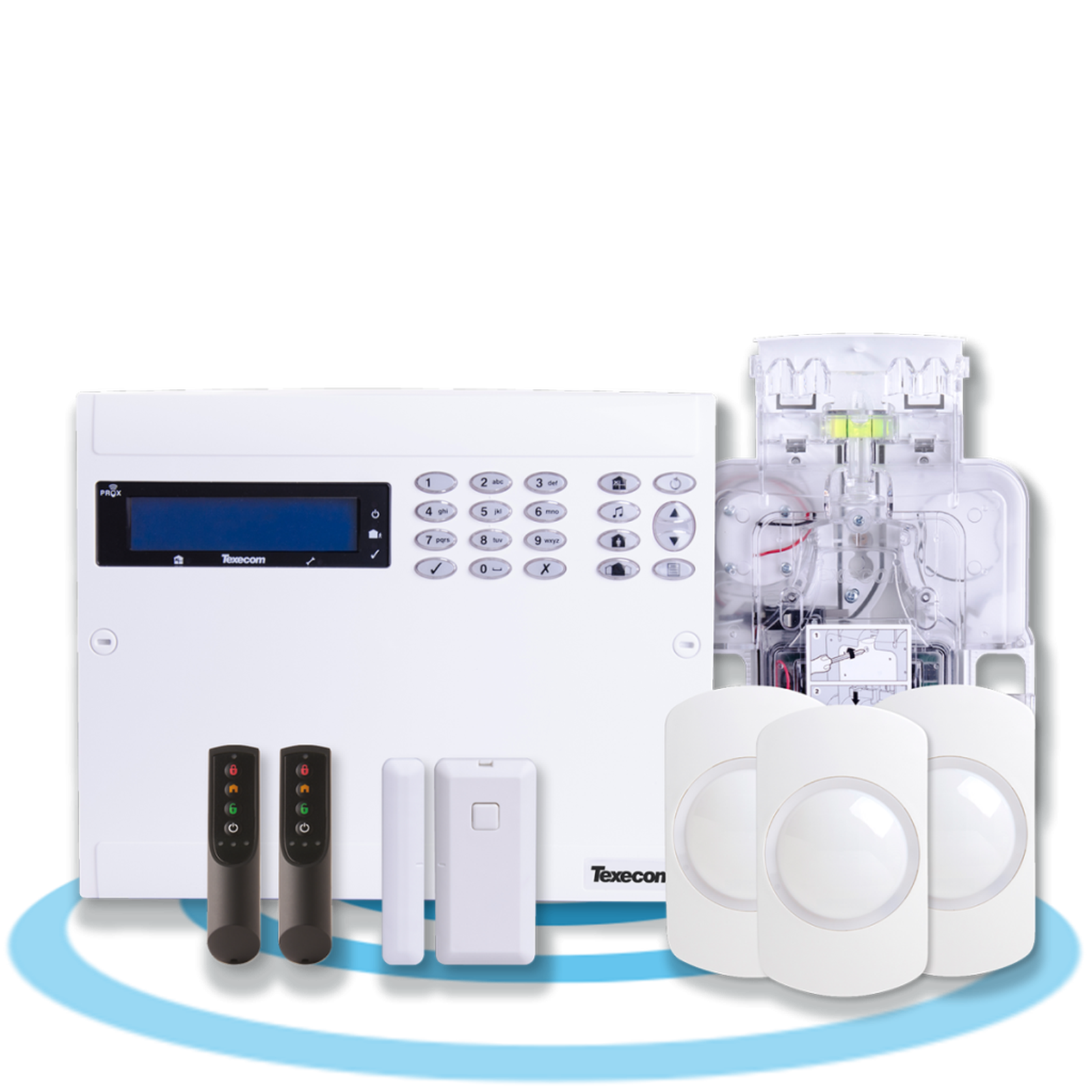 Texecom 64 Zone Self-Contained Wireless Kit with Sounder including Capture