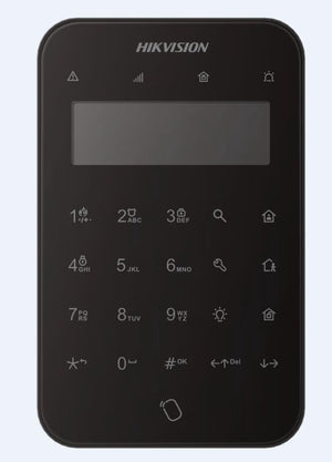 Hikvision AX PRO Wireless LCD Keypad c/w 2-Way Communication Black