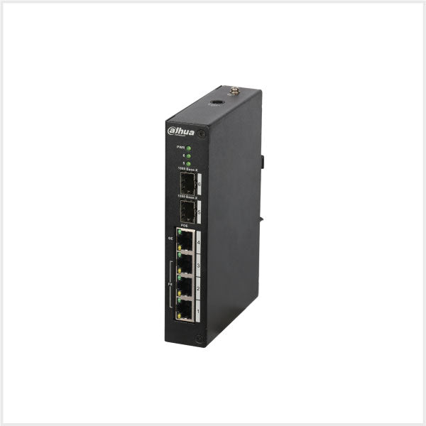 6-Port Managed Hardened Switch with 4-Port PoE