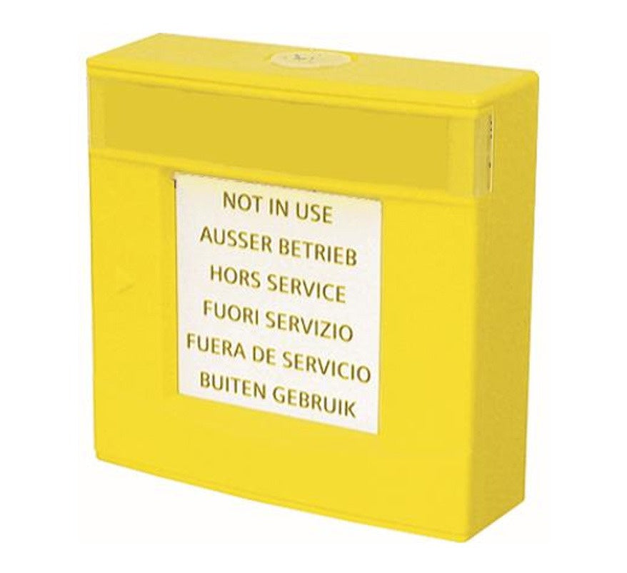 Siemens DMA1192-AC Manual Call Point Housing with Glass and Key (Yellow) (BPZ:5464120001) - JEM Systems UK