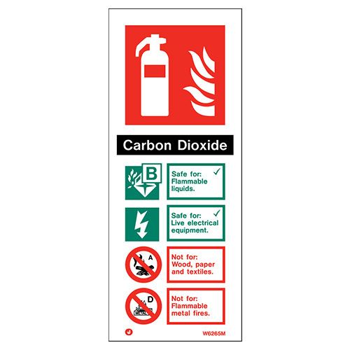 Firechief Sign CO2 White (W6265M)