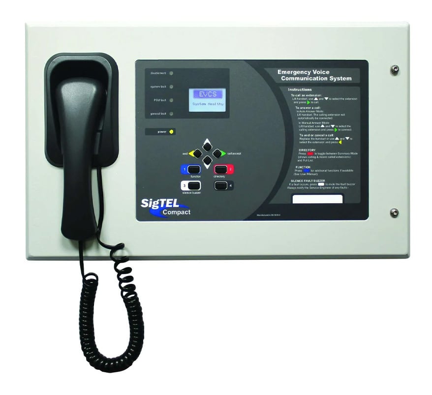 C-TEC SigTEL 8 Line Master Controller with Handset (ECU-8) - JEM Systems UK