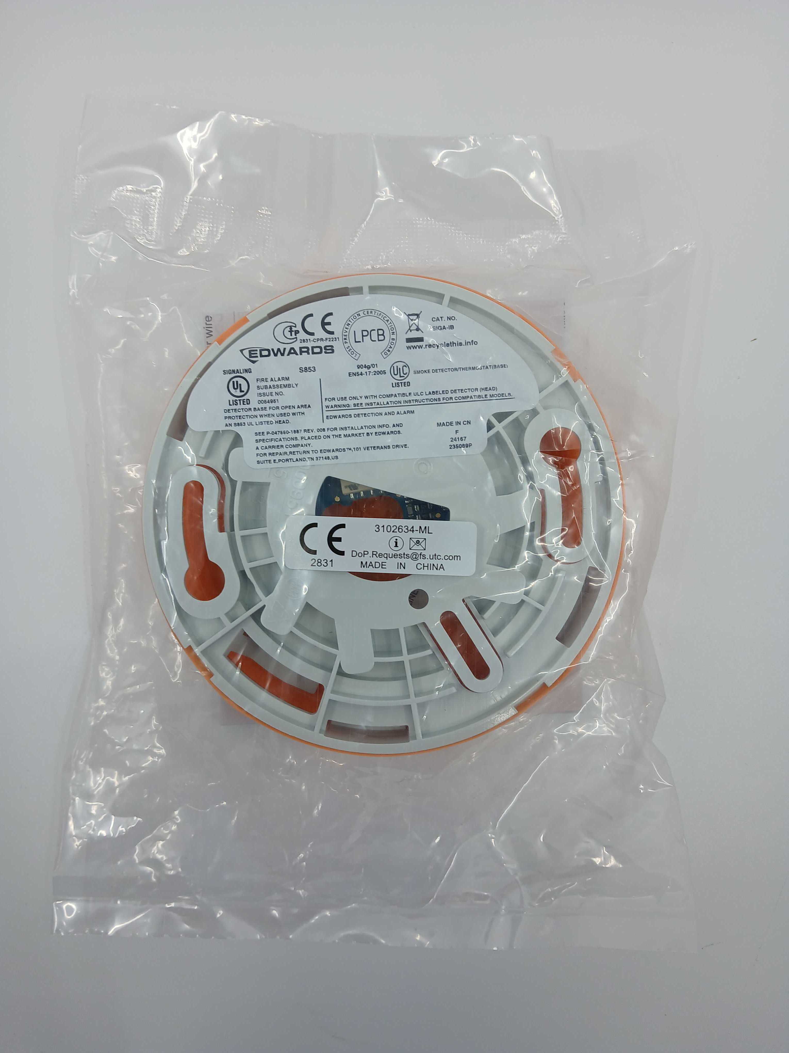 Edwards SIGA-IB Detector Base with Isolator - JEM Systems UK