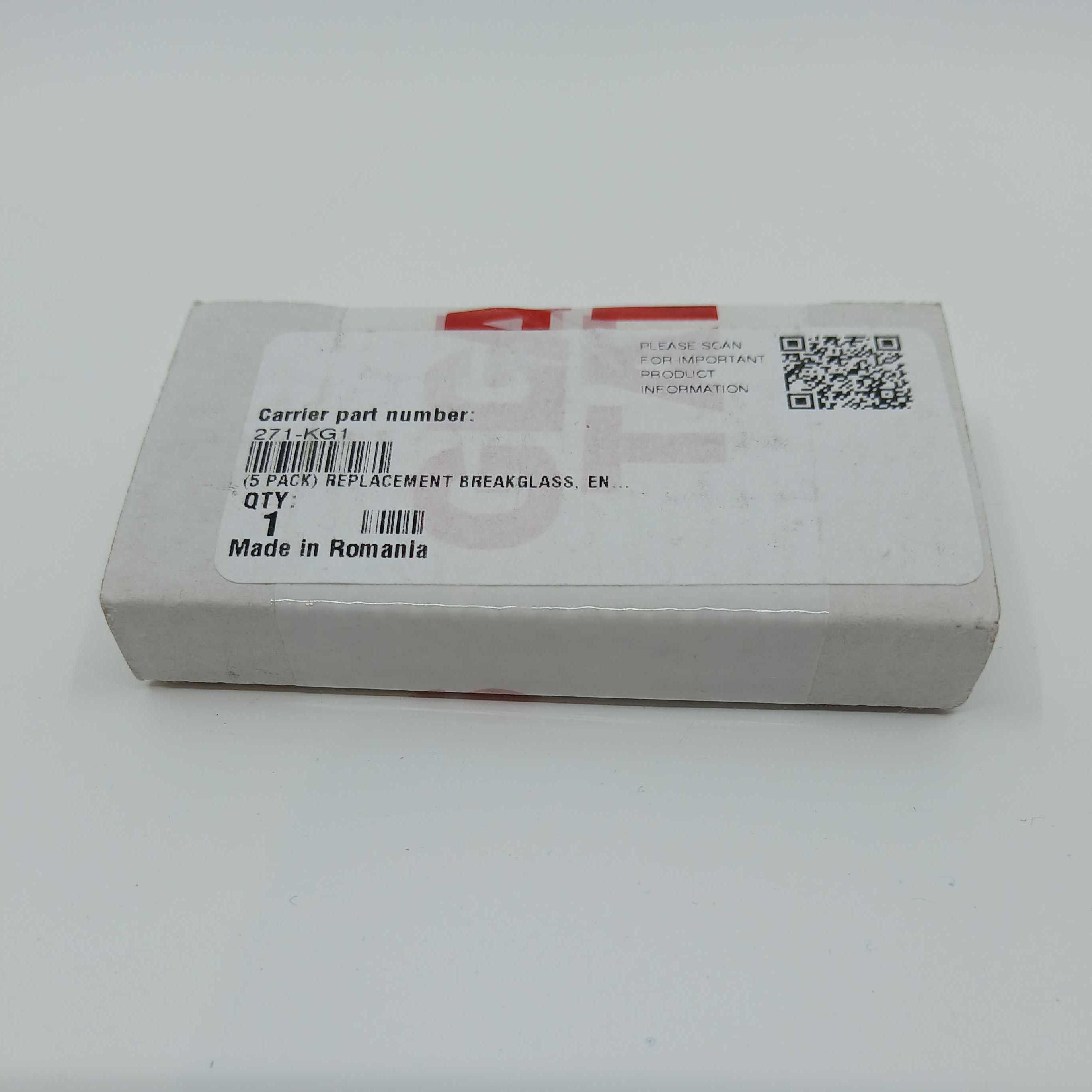 Edwards 271-KG1 Replacement Breakglass English - (5 PACK) - JEM Systems UK