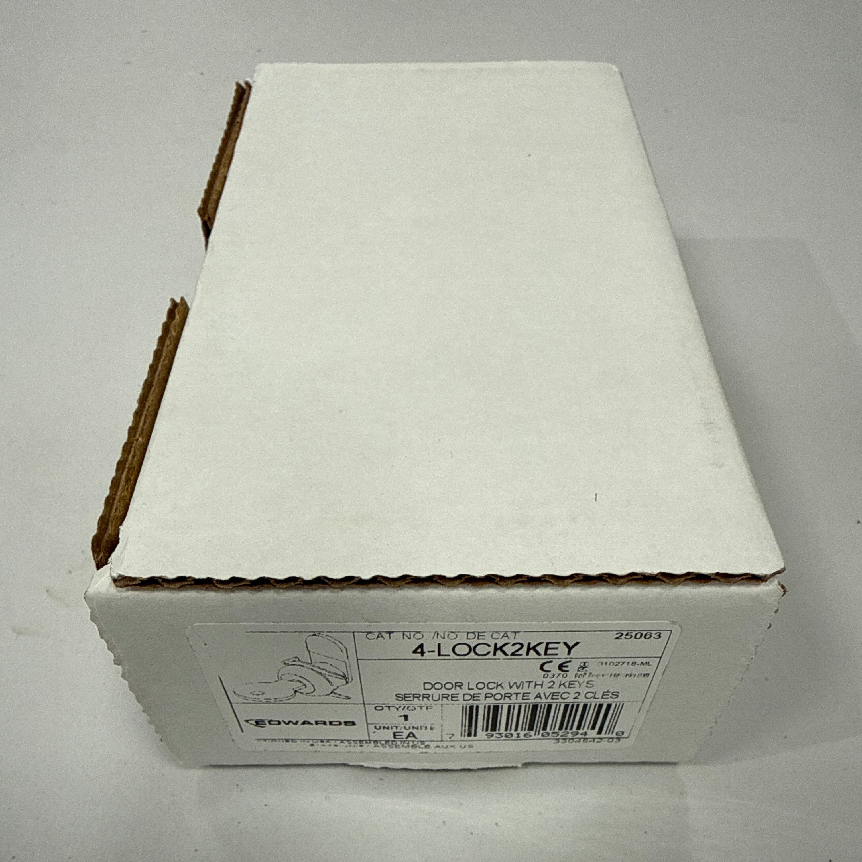 Edwards 4-LOCK2KEY Door Lock W/ Two Keys - JEM Systems UK