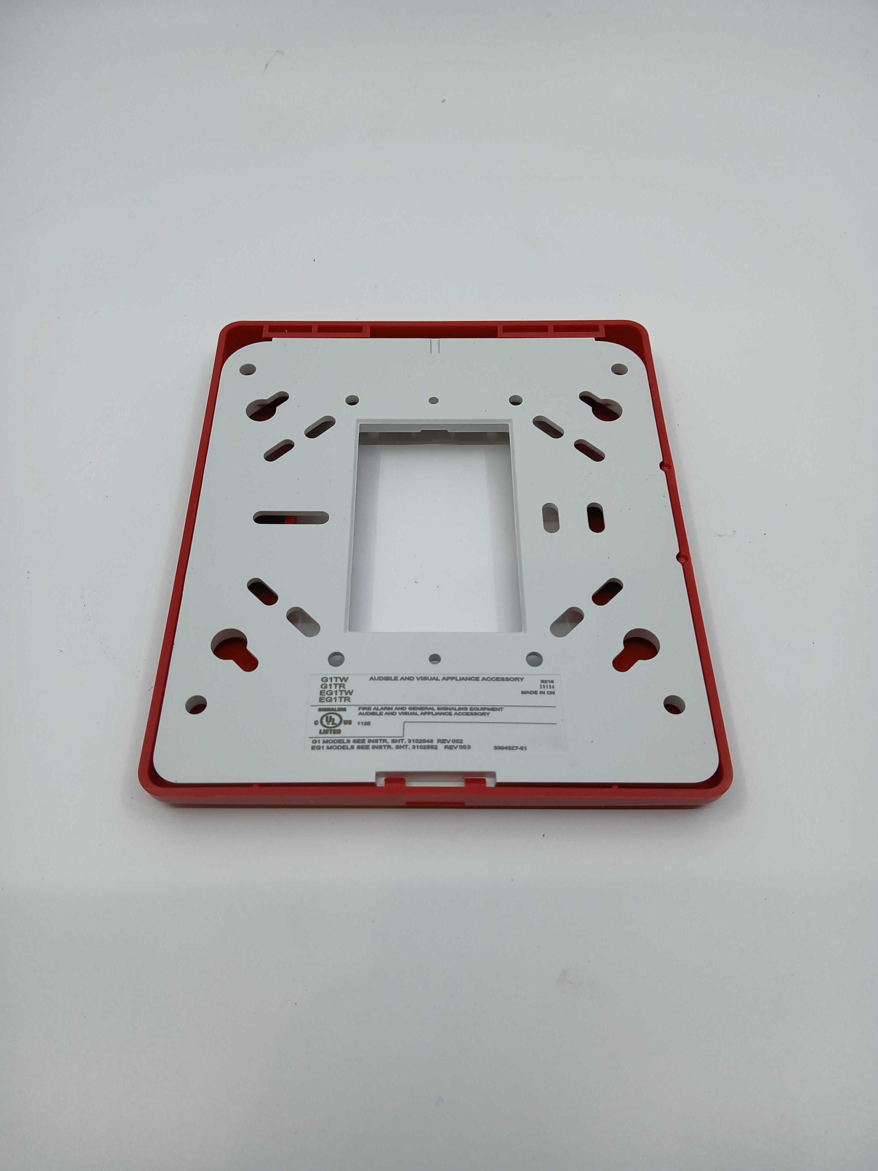 Edwards G1TR Compact Wall Trim Plate Red - JEM Systems UK
