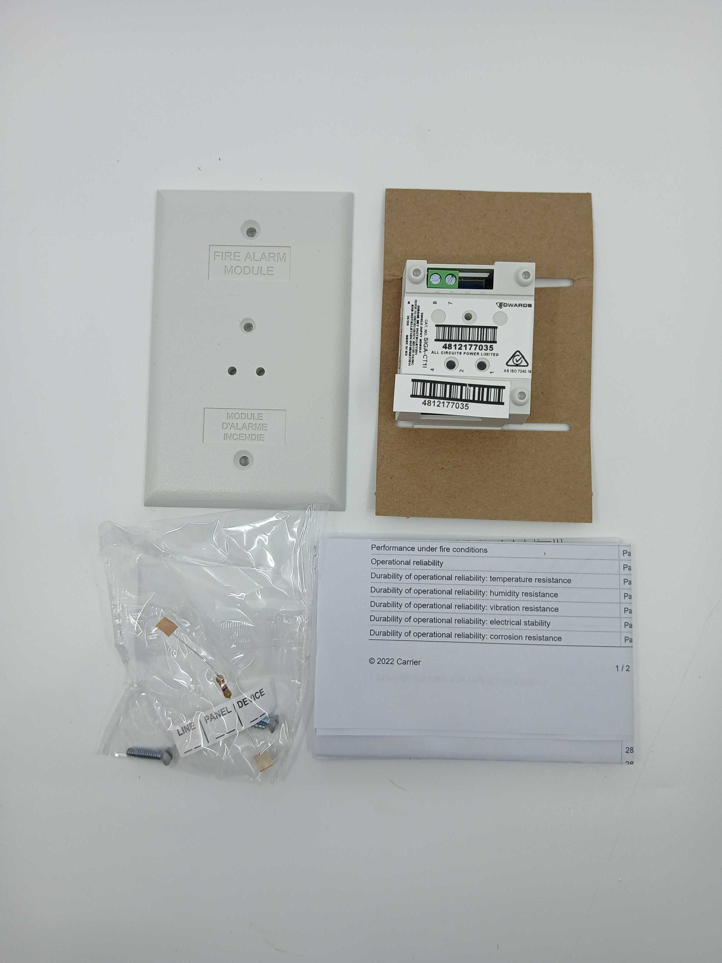Edwards SIGA-CT1I Single Input Module EN54 - JEM Systems UK