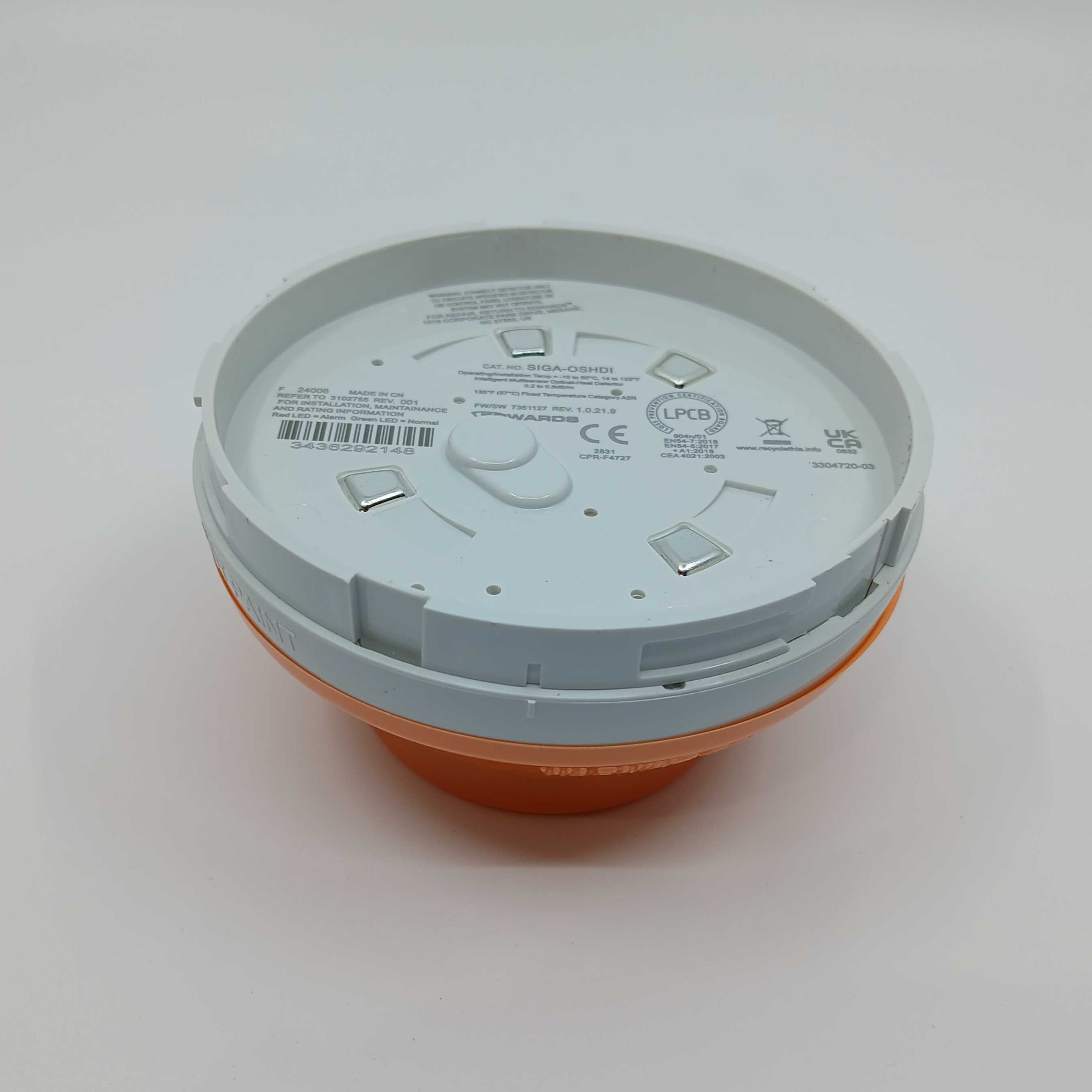 Edwards SIGA-OSHDI Intelligent Multisensor Optical Heat Detector EN54 - JEM Systems UK