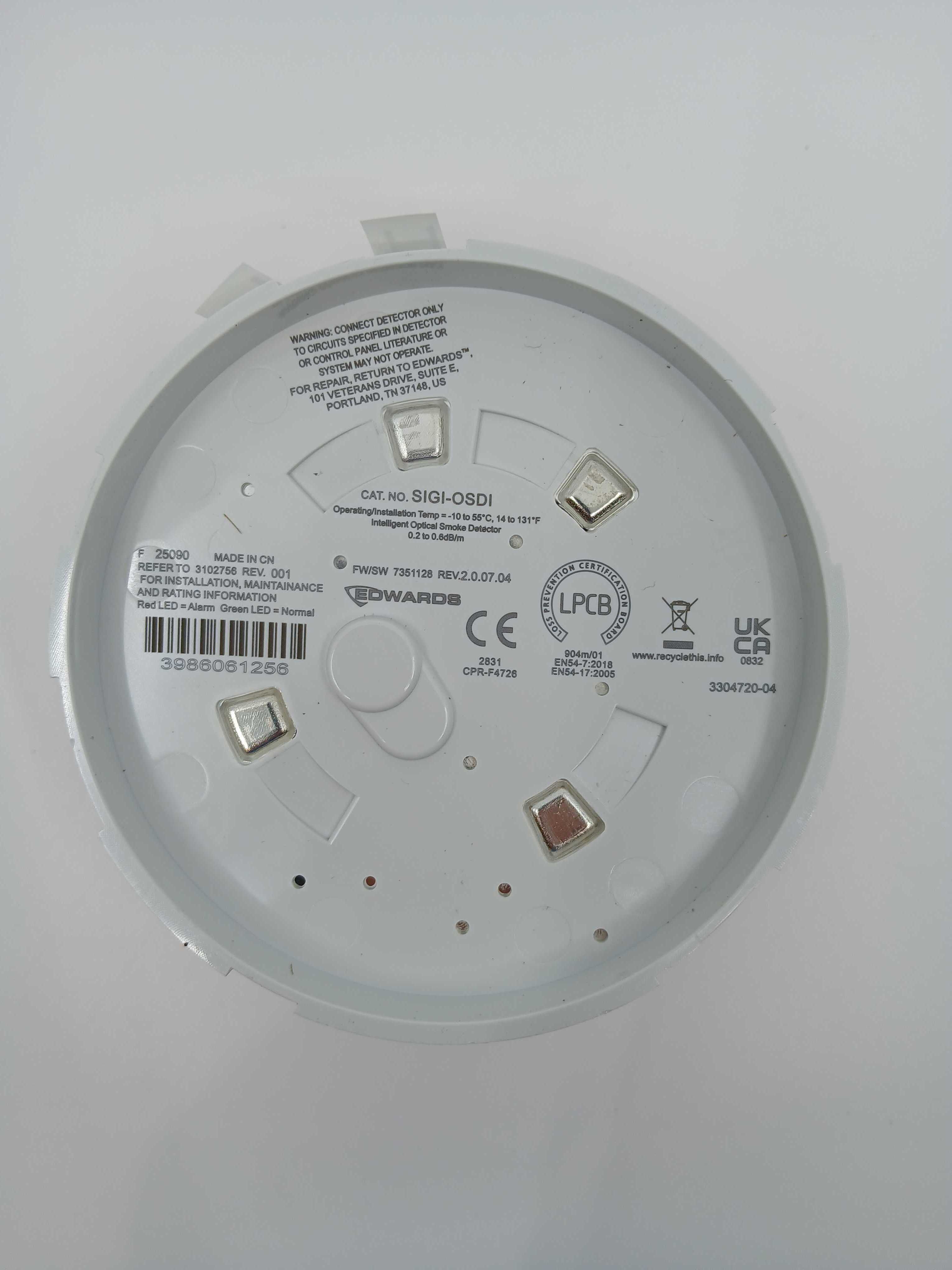 Edwards SIGI-OSDI Intelligent Optical Smoke Detector W/ Isolation EN54