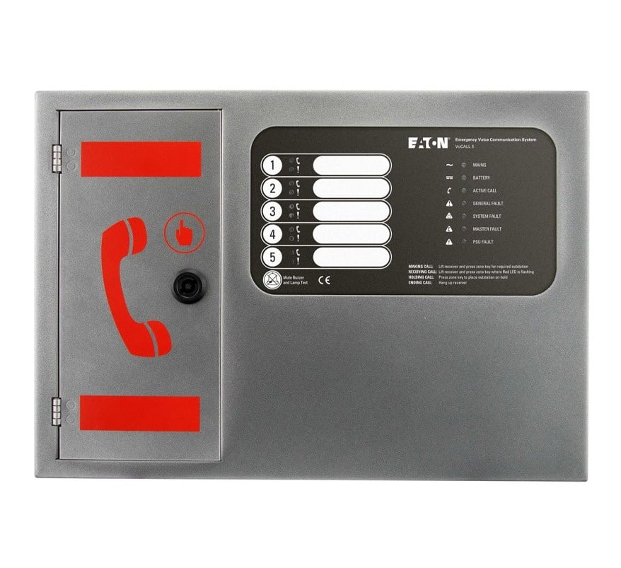 Eaton VoCALL 5 EVCS Analogue 5 Line Master Control Panel (EFVCC5) - JEM Systems UK