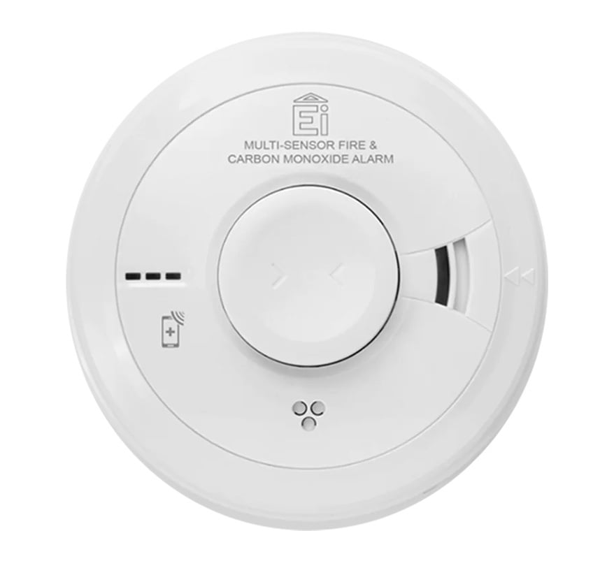 Aico Ei3030 Mains Powered Multi-Sensor Fire and Carbon Monoxide Alarm with Rechargeable Back-Up Battery - JEM Systems UK
