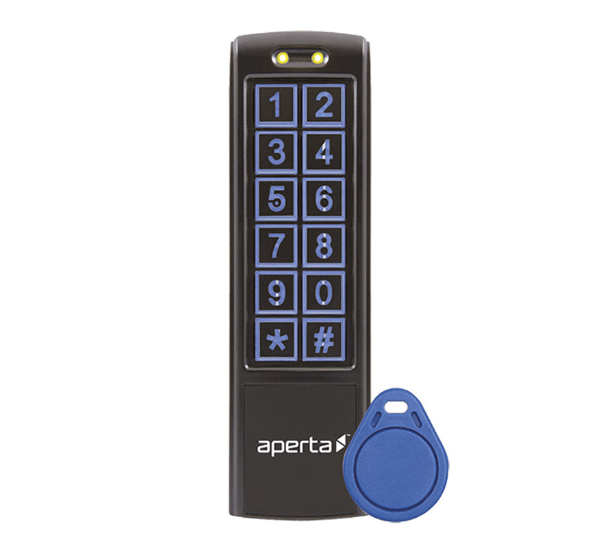 ESP Aperta Proximity Door Entry Keypad with 10 Tags (Black) (EZTAG3B) - JEM Systems UK