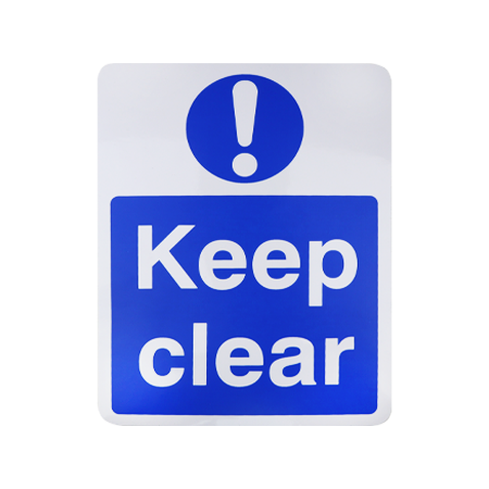 CDVI Keep Clear Safety Sign Self-Adhesive 200x150mm