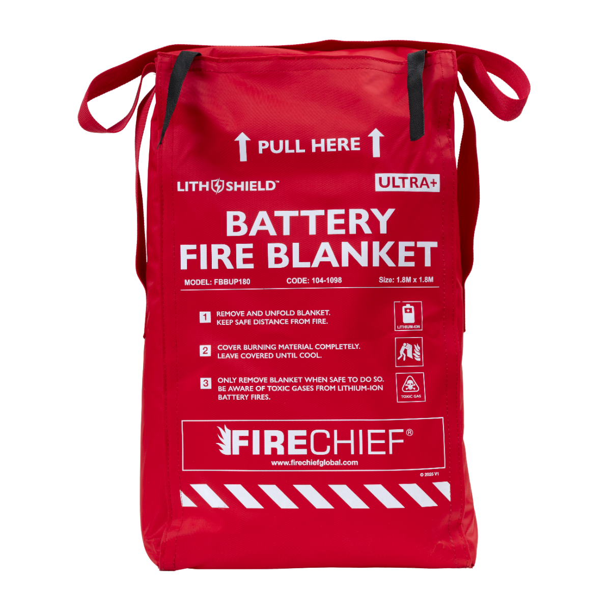 Firechief LithShield Ultra+ Battery Fire Blanket 1.8 x 1.8m (FBBUP180)