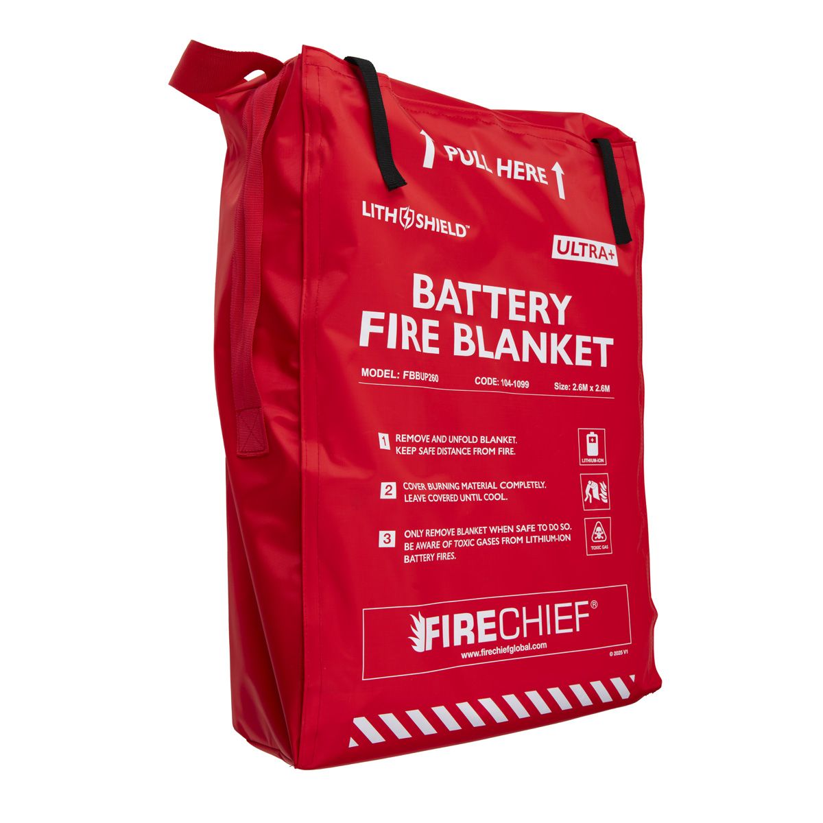 Firechief LithShield Ultra+ Battery Fire Blanket 2.6 x 2.6m (FBBUP260)