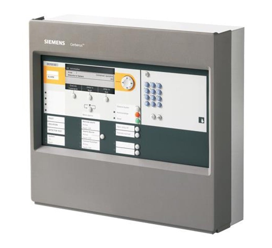 Siemens FC722-ZZG Cerberus PRO 2 Loop Fire Panel c/w C-NET, 1.5A Power Loop Module & X200 Cloud Gateway (No Zonal LEDs) (S54400-C37-A1) - JEM Systems UK