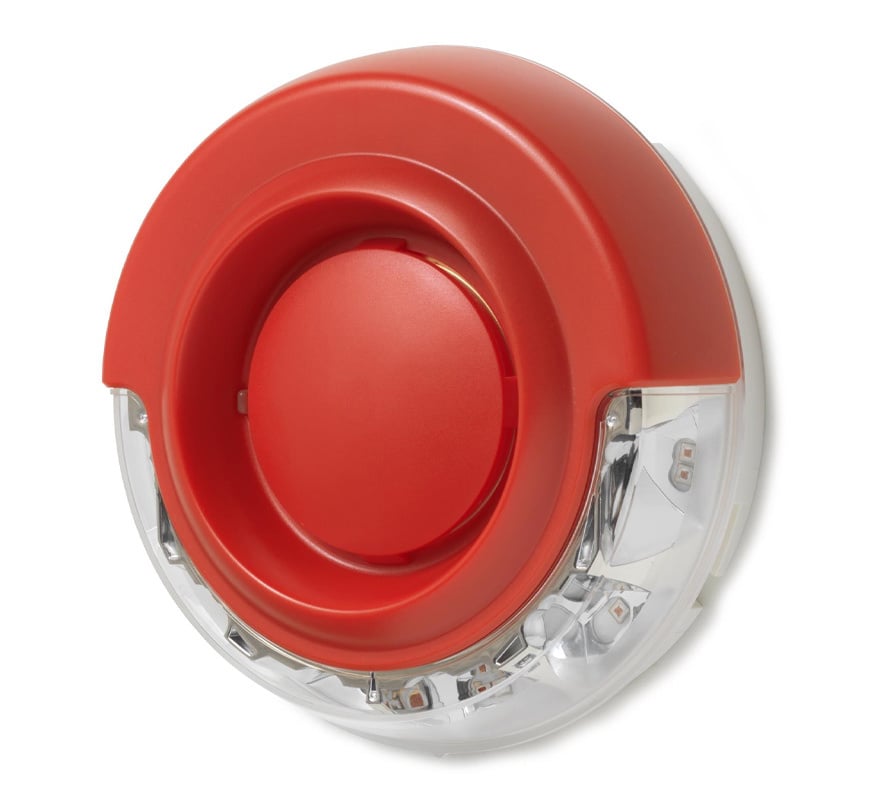 Siemens FDS227-RR Cerberus PRO Voice Sounder Beacon (Red Housing, Red LED) (No Base) (S54364-F9-A1) - JEM Systems UK