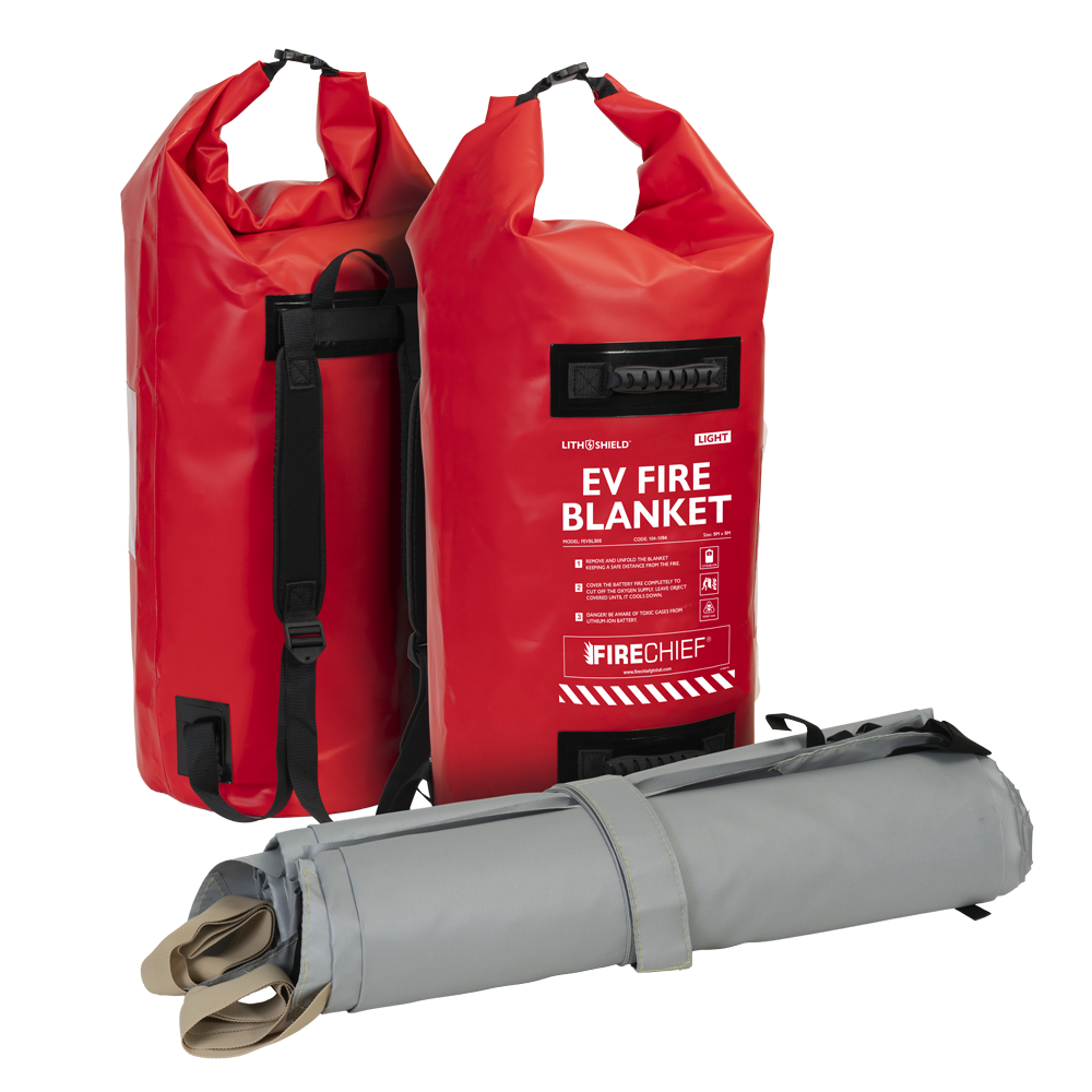 Firechief LithShield Light EV Fire Blanket 5 x 5m with Red Backpack (FEVBL505)