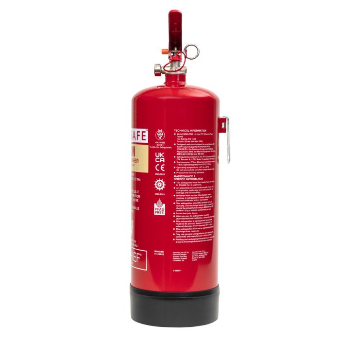 Firechief 6ltr PureSafe Fluorine Free Foam Extinguisher (FFF6) - JEM Systems UK