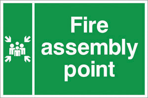 Jewel FAPP Fire Assembly Point Sign, Photoluminescent, 600x400mm