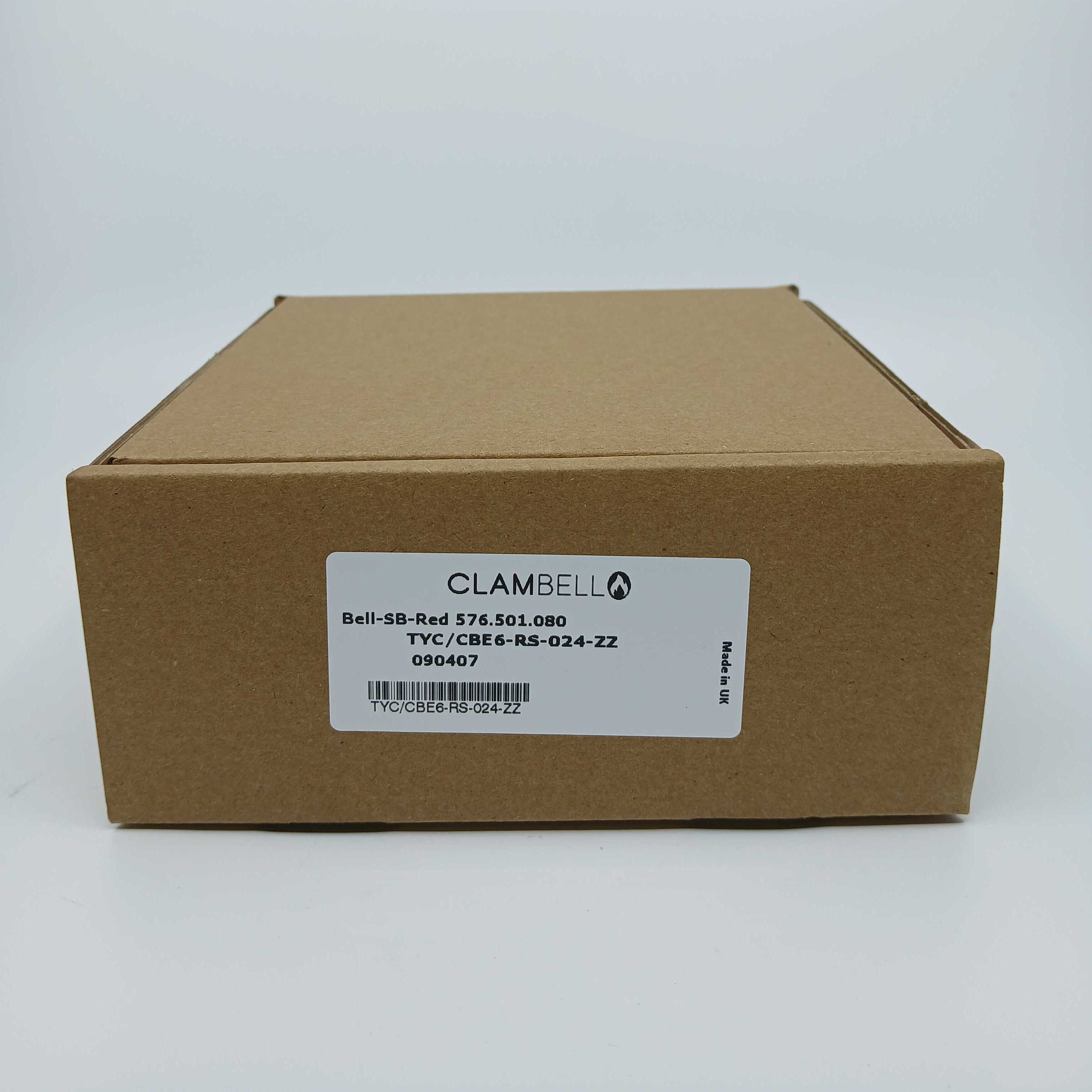 FireClass 576.501.080 ClamBell 24 V 6" Fire Alarm Bell Red - JEM Systems UK