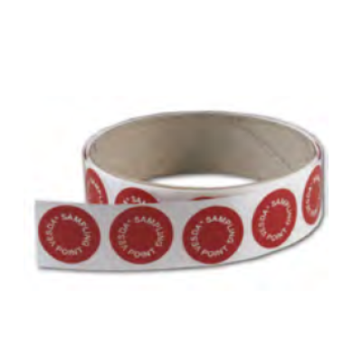 Sampling Point Machine Access Label FireClass JC010 Sample Point Labels – Pack of 100