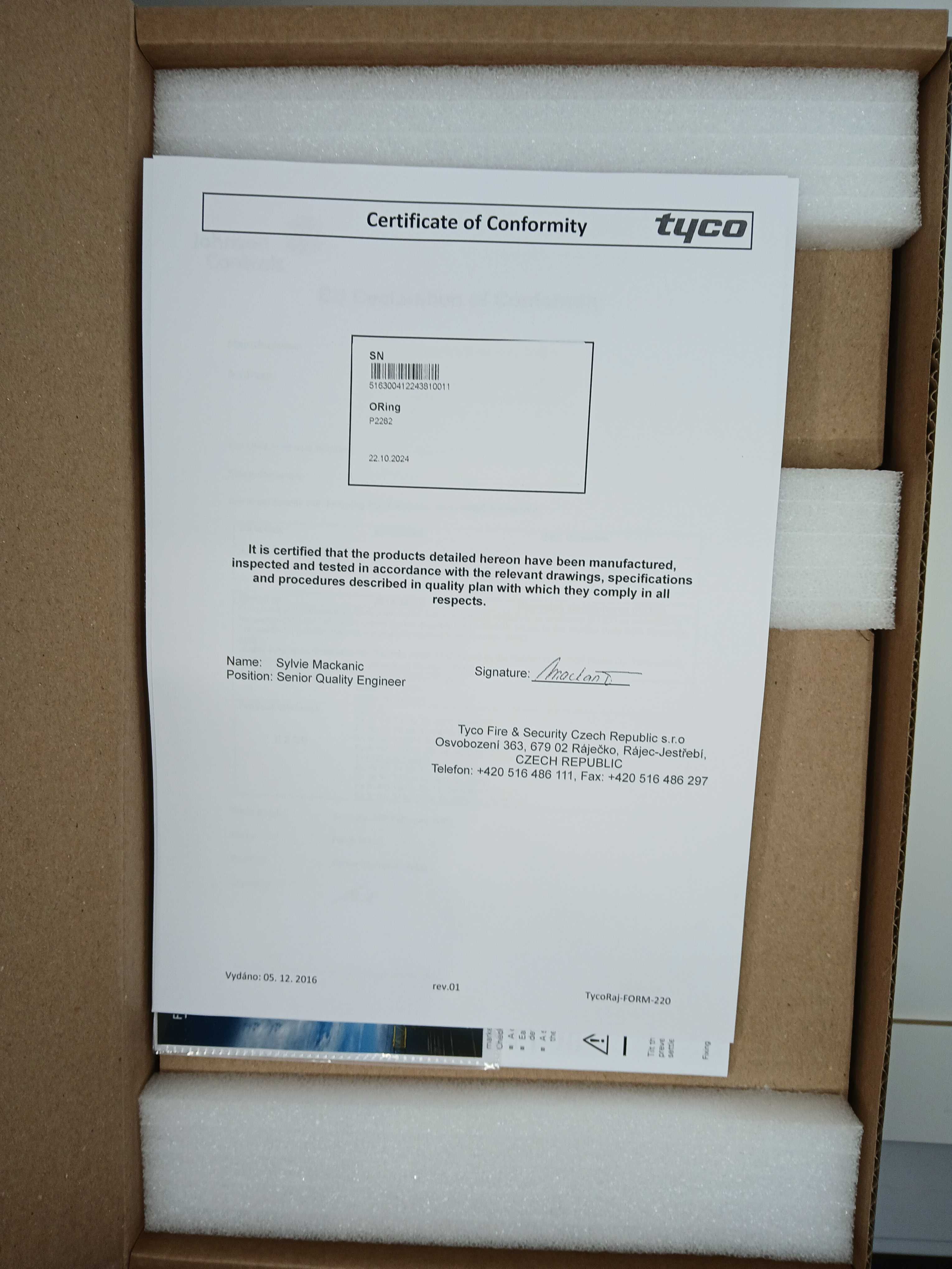 FireClass 516.300.412 FV412F Triple IR Flame Detector with Pal Camera