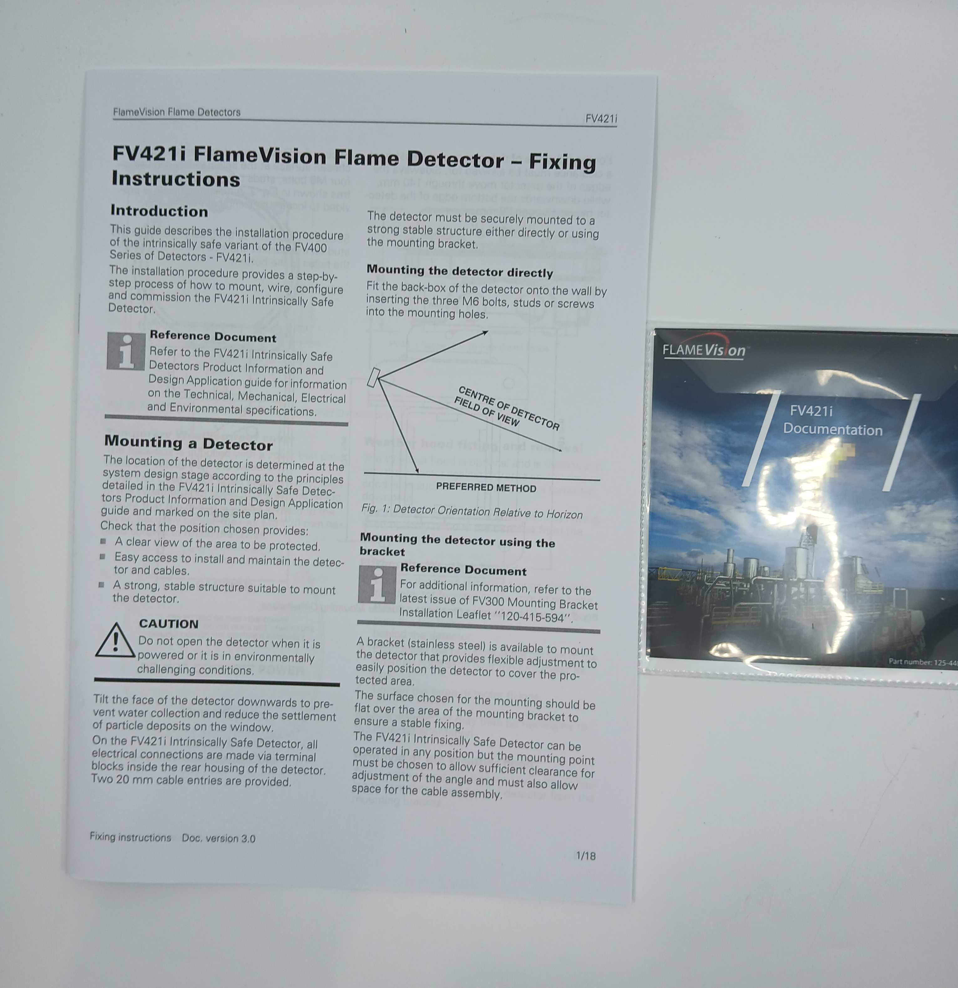 FireClass 516.300.421 FV421I IR Flame Detector - JEM Systems UK