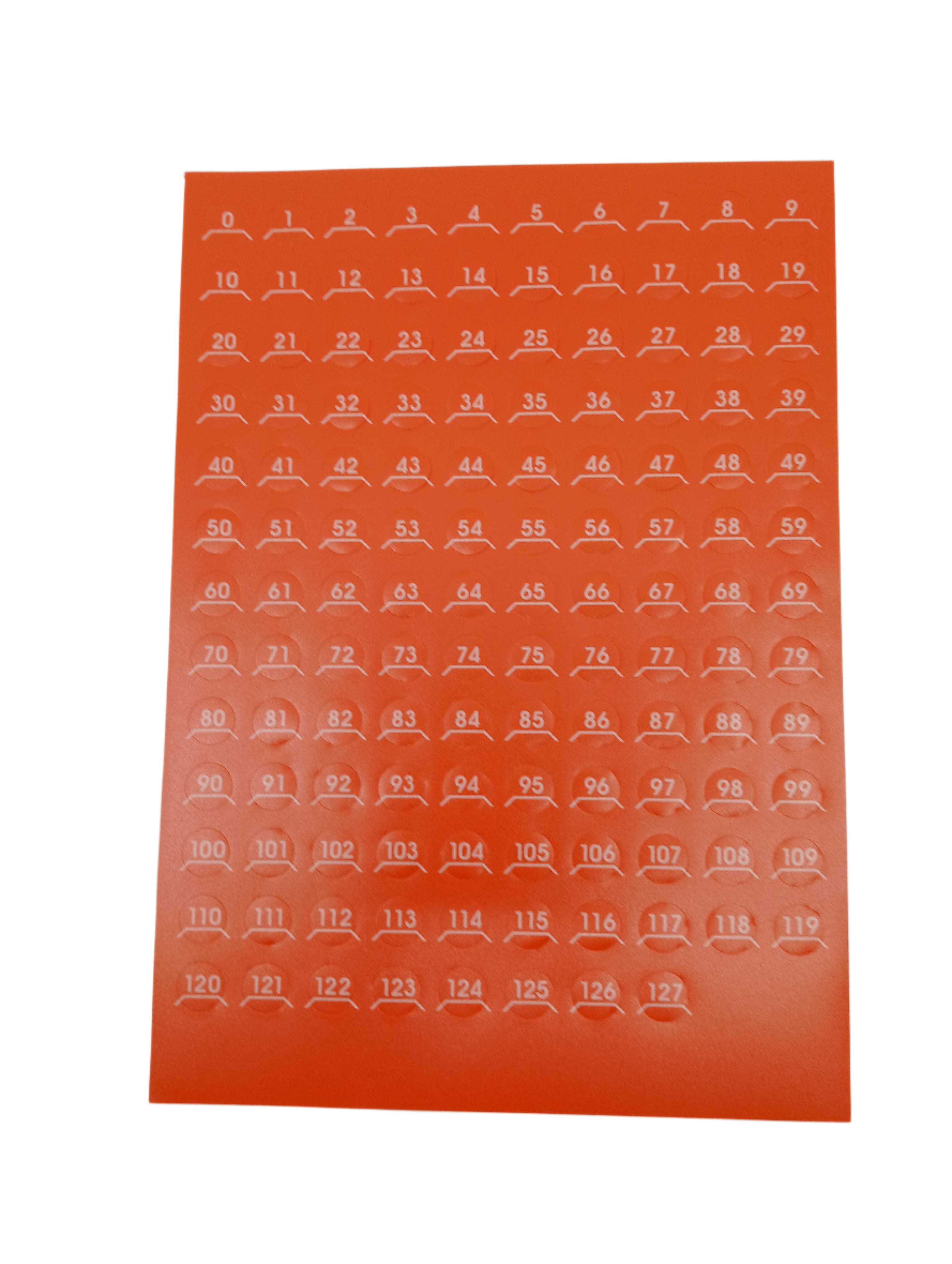 FireClass 599.047.036 Address Labels 1-250 Loop G-Orange - JEM Systems UK