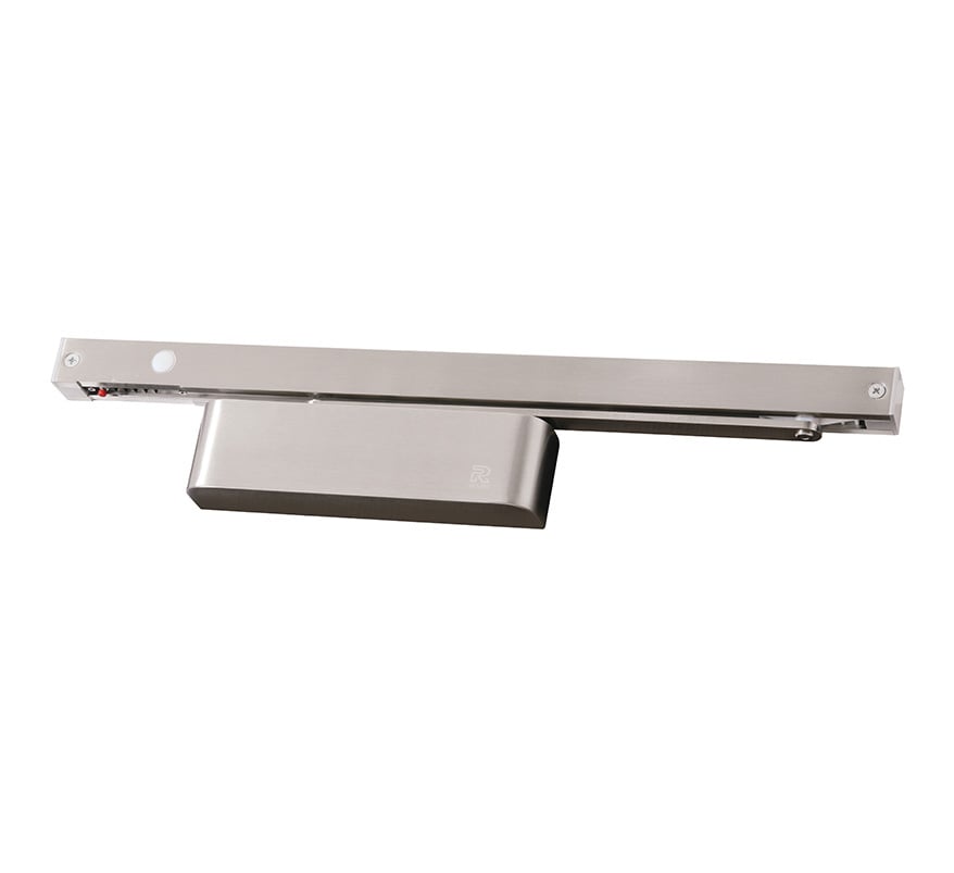 Rutland TS.FIRETRAK.115 EN2-5 Slide Arm Electromagnetic Door Closer - Silver - JEM Systems UK