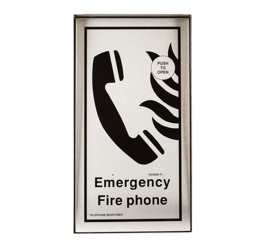 Cameo Type A Fire Telephone Outstation, Stainless Steel, Surface Mount - Radial Wired (FTO/SSR)