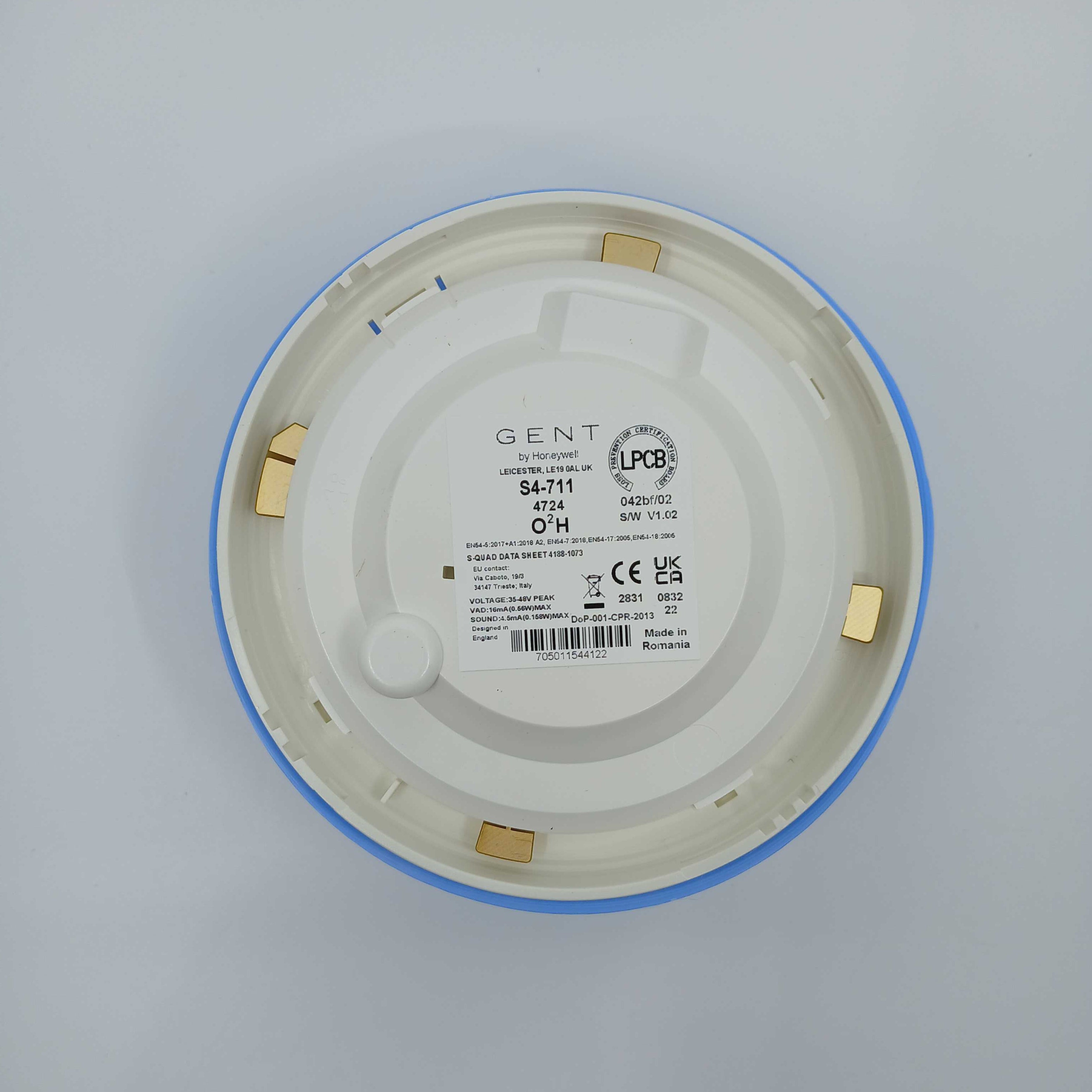 Gent S4-711 Dual Optical Heat Detector - JEM Systems UK