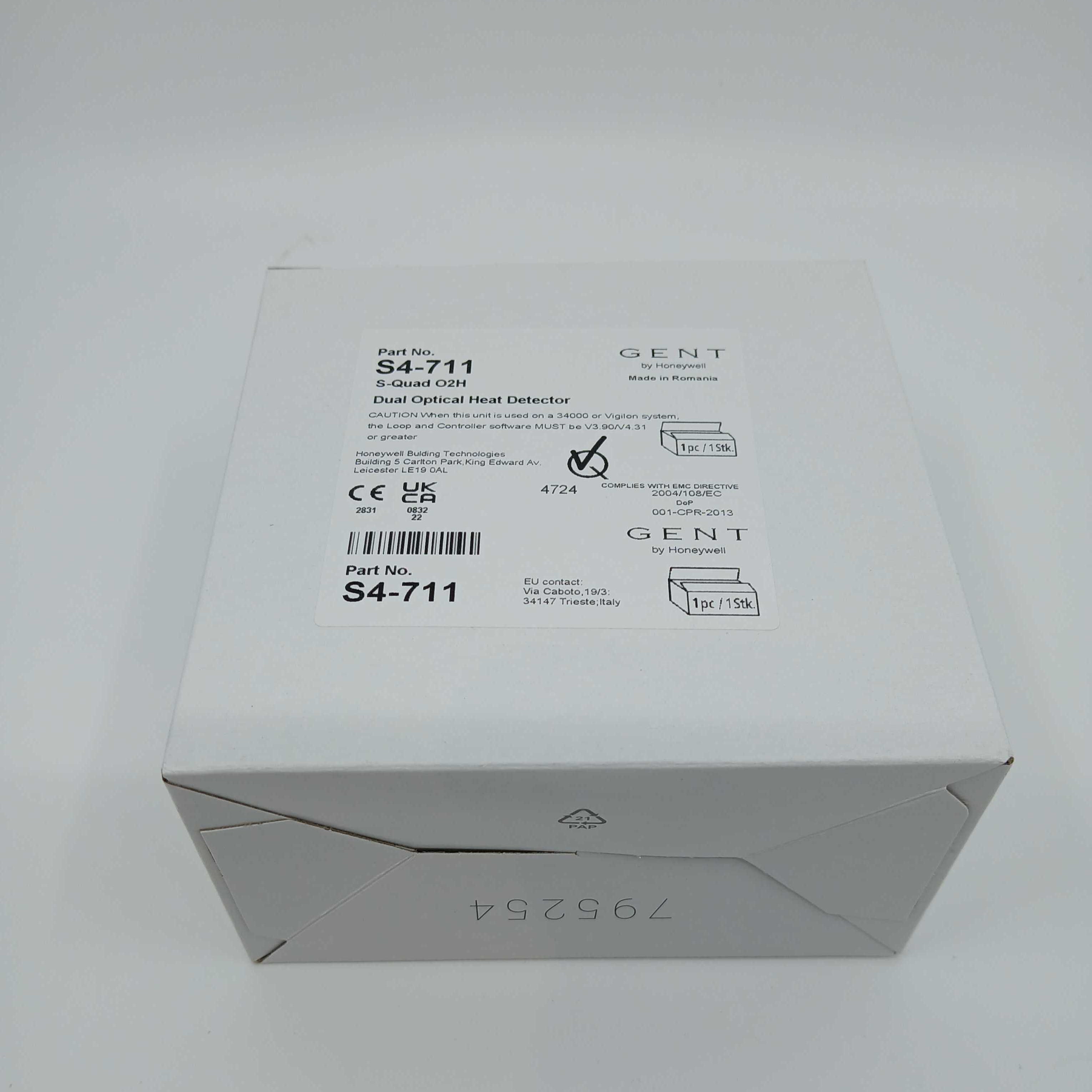 Gent S4-711 Dual Optical Heat Detector - JEM Systems UK