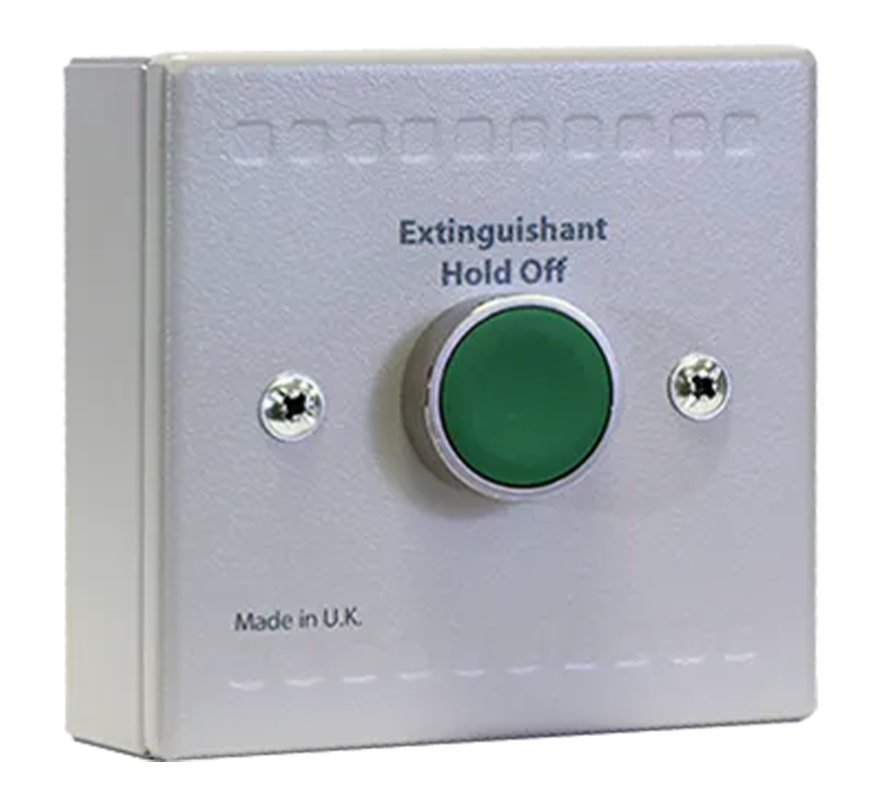 Kentec Sigma Si Extinguishant Hold Off Unit - Green Button (K91000M10) - JEM Systems UK