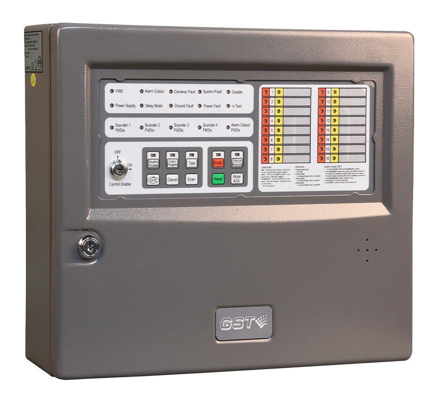 GST Conventional 16 Zone Fire Alarm Panel (GST116A) - JEM Systems UK