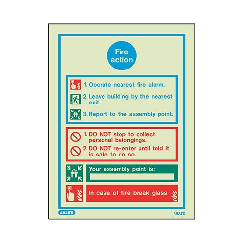 Firechief General Fire Action Notice Assembly Point (5537DD/R)