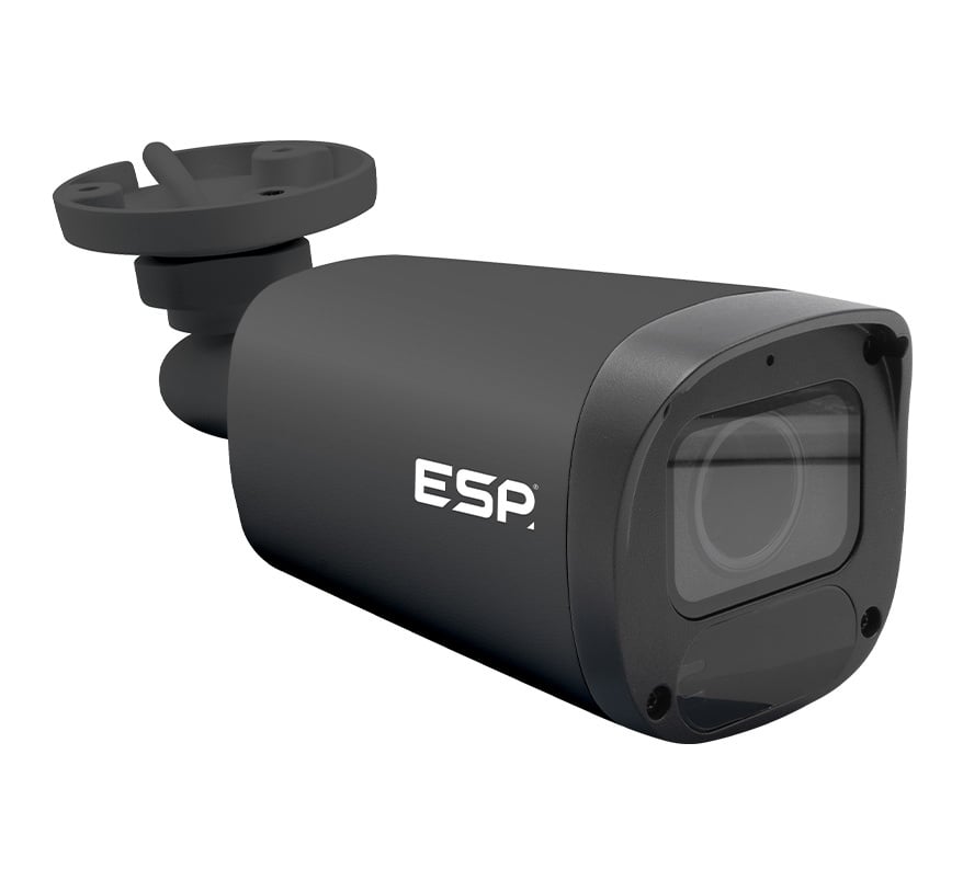 ESP HDview IP PoE 5MP Varifocal 2.8-12mm Motorised Lens Bullet Camera Grey (H512VBG) - JEM Systems UK