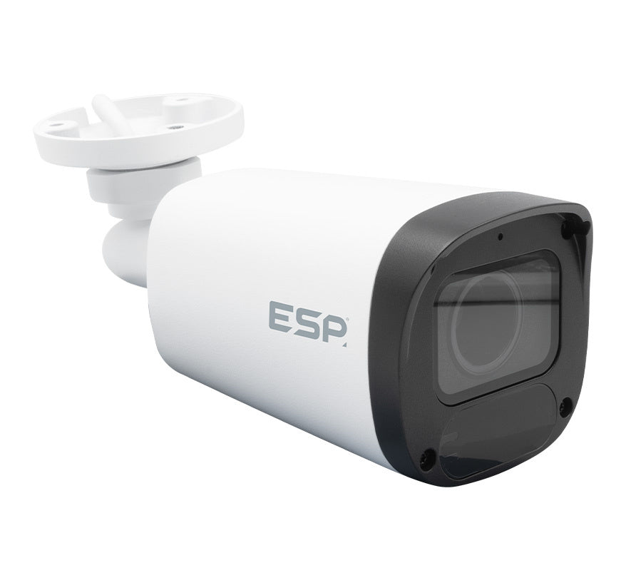 ESP HDview IP PoE 5MP Varifocal 2.8-12mm Motorised Lens Bullet Camera White (H512VBW) - JEM Systems UK