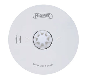 Hispec 10 Year Longlife Battery Combined Smoke & Heat Alarm (HSA/PH/10)