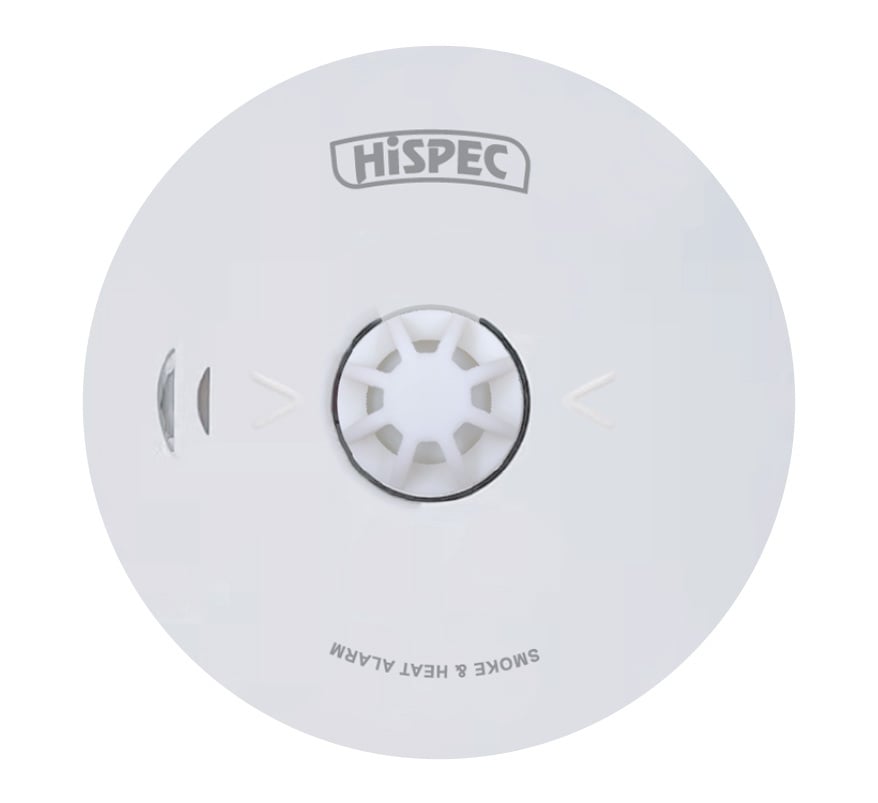 Hispec 10 Year Longlife Battery Combined Smoke & Heat Alarm (HSA/PH/10) - JEM Systems UK