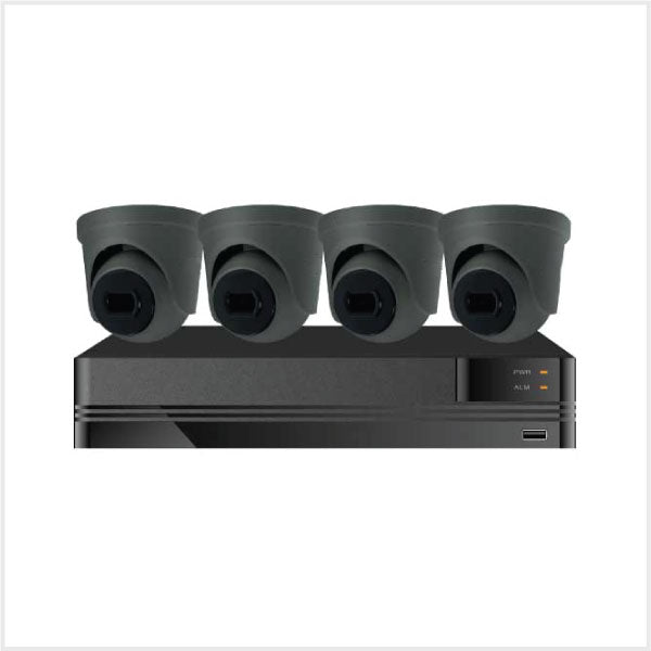 Kestrel NVR Kit - 4 Channel 1TB Kestrel NVR with 4 x 4K Fixed Eyeball Cameras