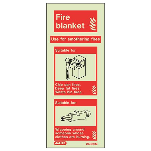 Firechief Sign FIRE BLANKET Photolum (6366M/R)