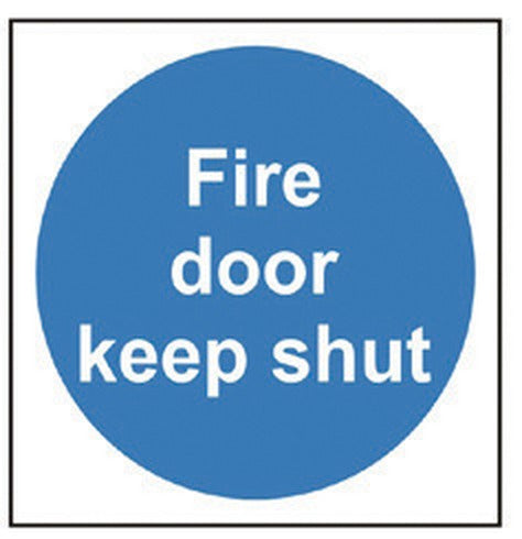 Jewel FDKSP Fire Door Keep Shut Sign, Photoluminescent, 100x100mm