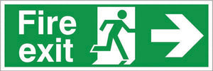 Jewel FEARP Fire Exit Sign, Arrow Right, Photoluminescent, 400x150mm