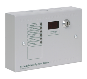 Kentec Sigma Si - 6 LED Extinguishant Status Unit c/w Manual Release & Mode Select Keyswitch (K911110M8)