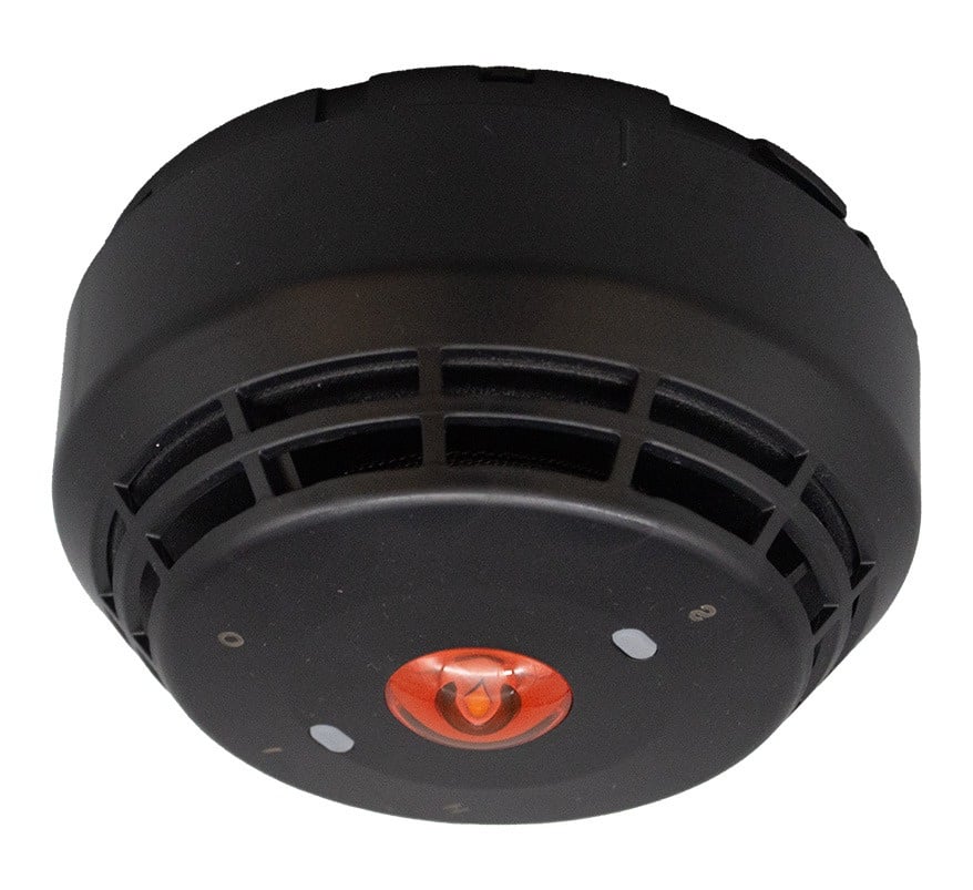 Kidde Intelligent Addressable Dual Optical / Heat Detector with Sounder & VAD (Black) (KE-DP3121B-SNV) - JEM Systems UK