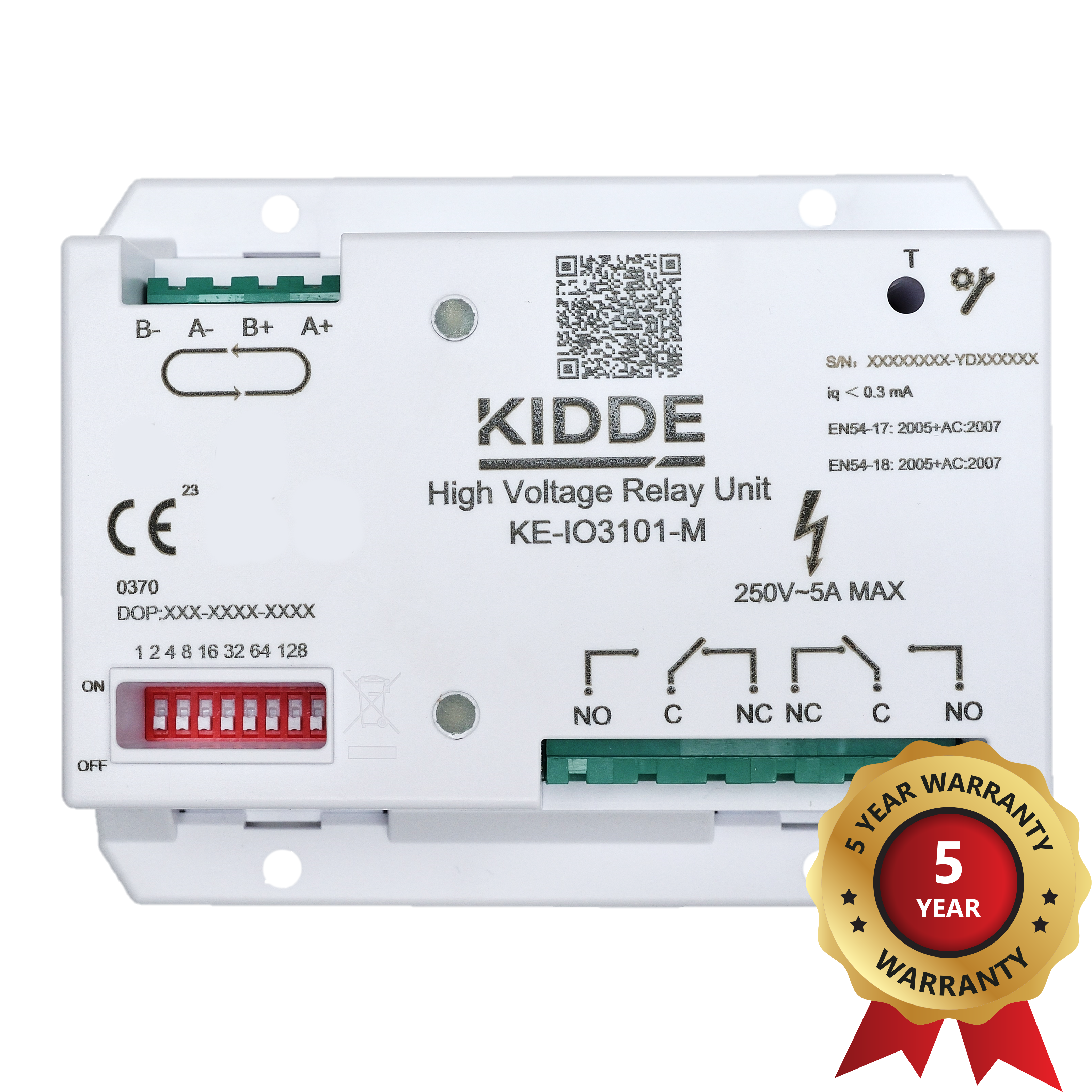 Kidde KE-IO3101-M Addressable Mains Switching Output Unit with Isolator - JEM Systems UK