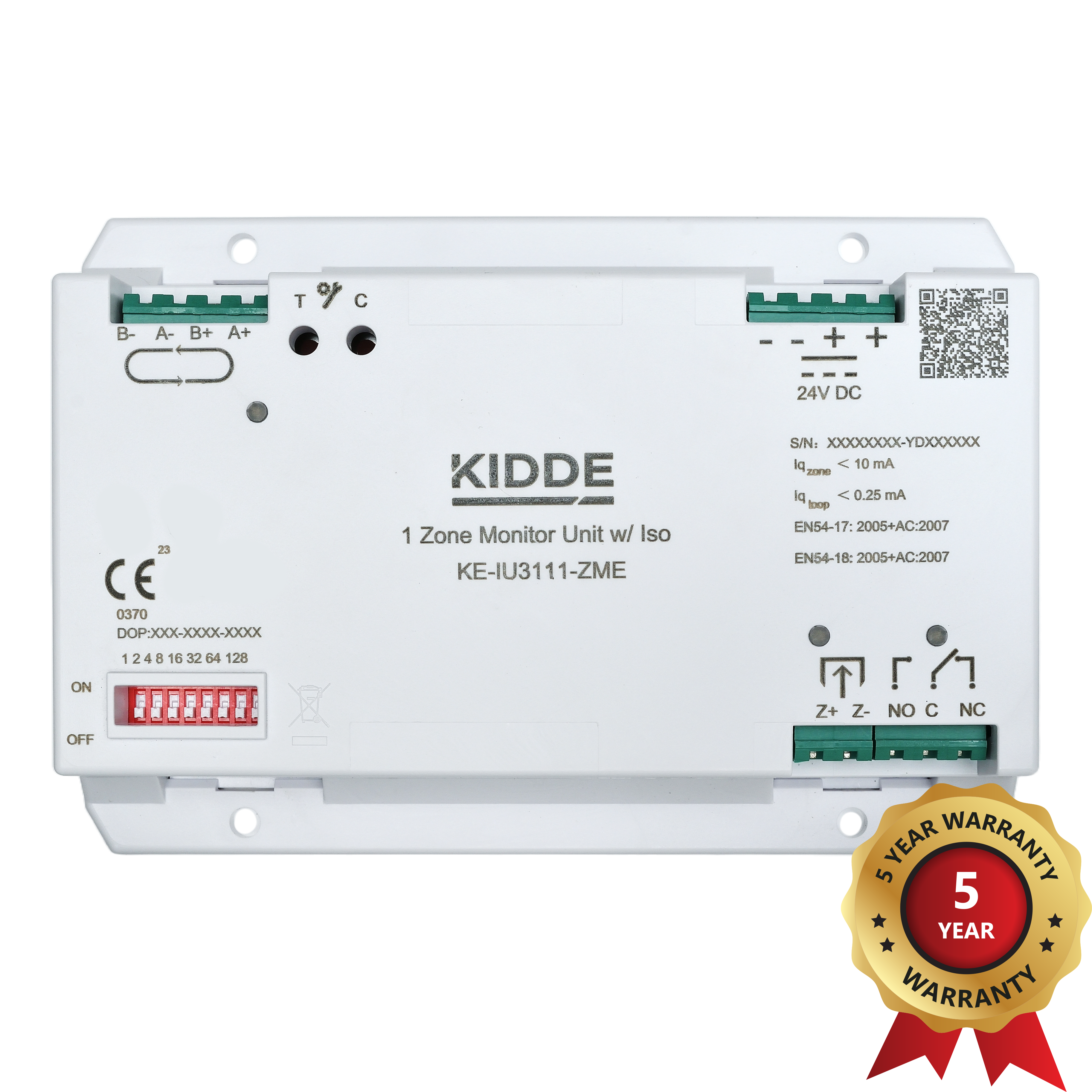 Kidde KE-IU3111-ZME 1 Zone Monitor Unit with Isolator - JEM Systems UK