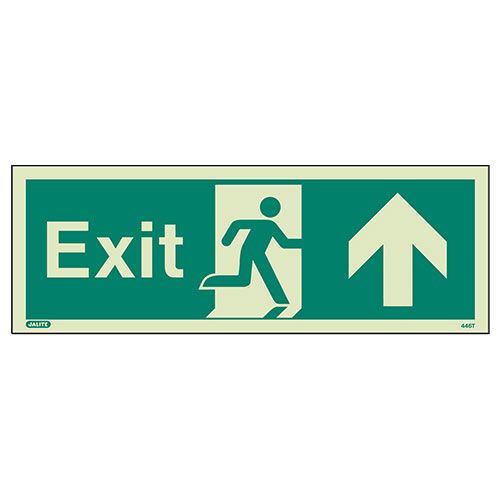Firechief Sign EXIT UP Photolum (446T/R)