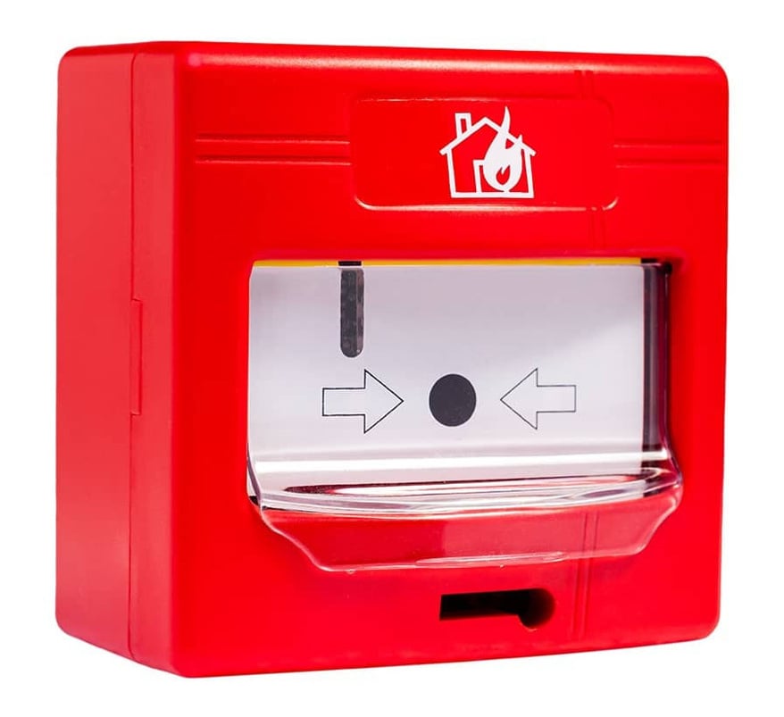 Global Fire Addressable Manual Call Point with Isolator & Cover (GFE-MCPE-AI) - JEM Systems UK